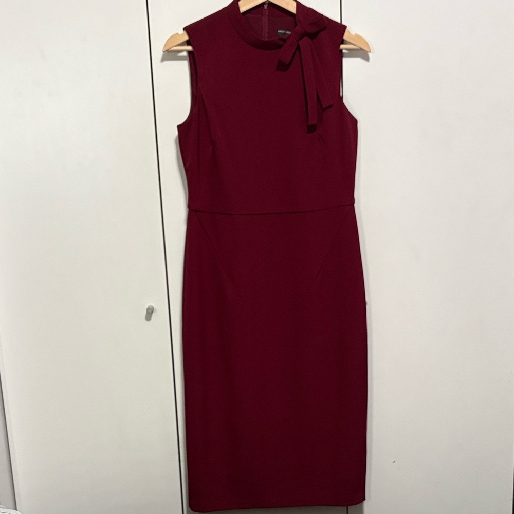 Maggy London Burgundy Midi Dress